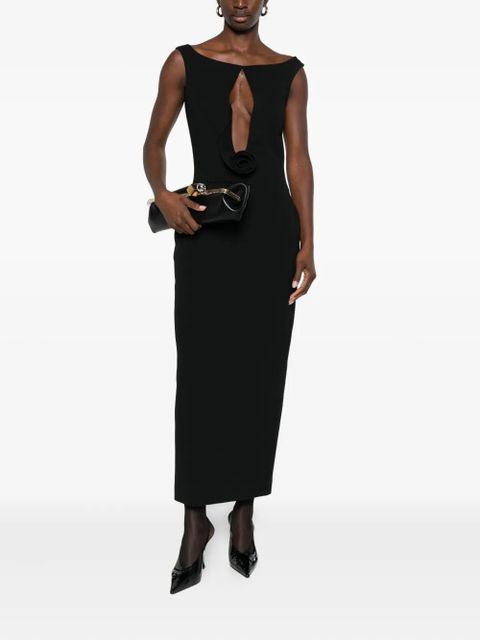 Magda Butrym rosette-detail cut-out maxi dress - Black - zdjęcie produktu nr 2