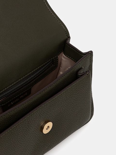 MICHAEL Michael Kors torebka skórzana kolor zielony 30T4GC7L3T