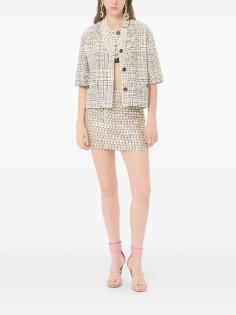 Valentino Garavani square tweed jacket - Neutrals - zdjęcie produktu nr 2