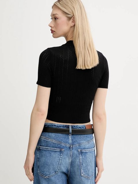 Tommy Jeans sweter damski kolor czarny lekki DW0DW20965