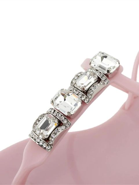 Casadei crystal thong sandals - Pink