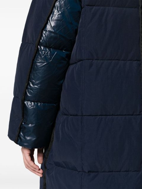 GANNI quilted puffer coat - Blue
