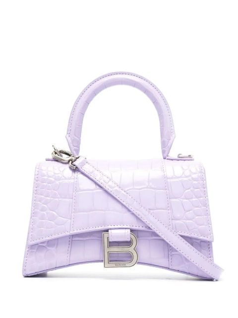 Balenciaga XS Hourglass top-handle bag - Purple - zdjęcie produktu nr 1