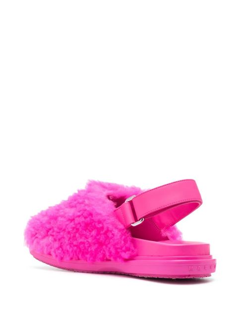 Marni calf-hair mules - Pink