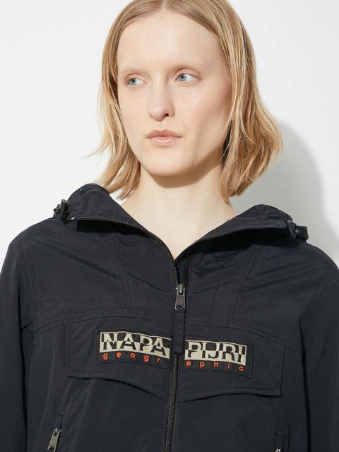 Napapijri kurtka Rainforest Op S W damska kolor granatowy przejściowa NP0A4HTR0411