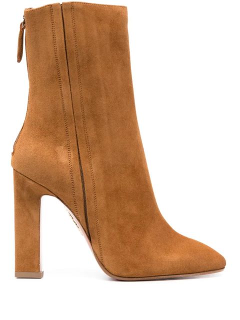 Aquazzura Joplin 105mm almond-toe boots - Brown - zdjęcie produktu nr 1