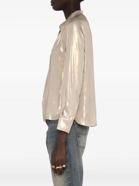 Zadig&Voltaire Tink V-neck top - Gold