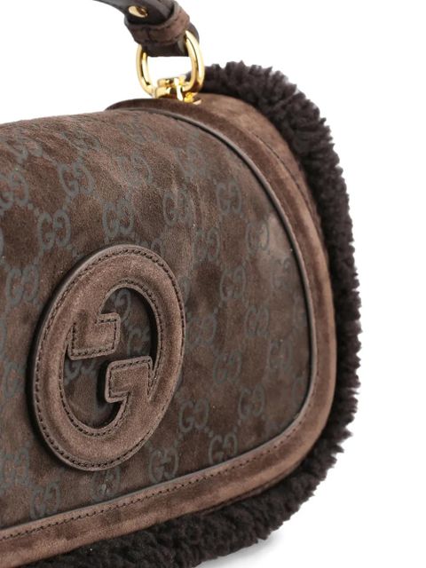 Gucci logo-plaque tote bag - Brown