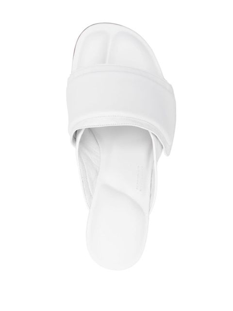 Jacquemus Les Mules Aqua 80mm leather mules - White