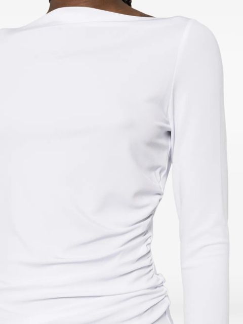 Max Mara boat-neck top - White