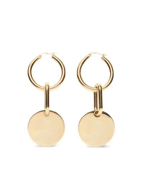 Blumarine logo-crystal earrings - Gold - zdjęcie produktu nr 1