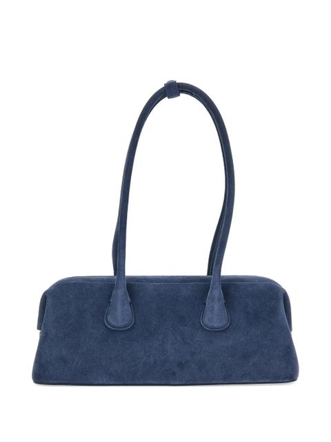 Osoi Boat Wide suede shoulder bag - Blue - zdjęcie produktu nr 1