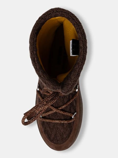 Moon Boot śniegowce MB X GIR LTRACK KNIT kolor brązowy 80D2450230-M062