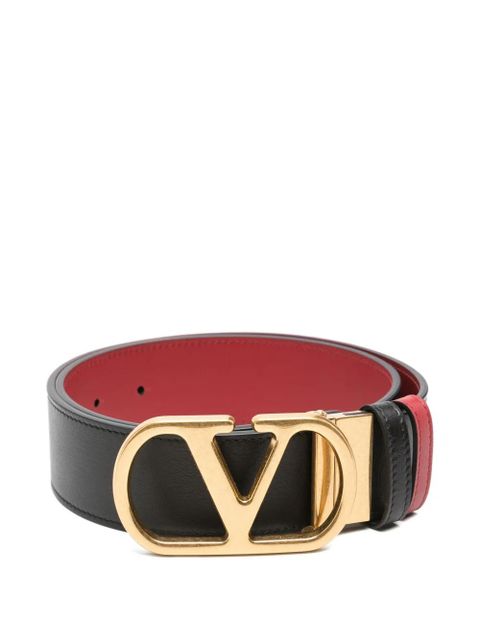 Valentino Garavani Vlogo leather belt - Black - zdjęcie produktu nr 1