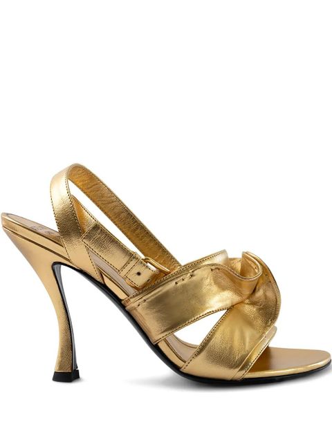 Valentino Garavani leather sandals - Gold