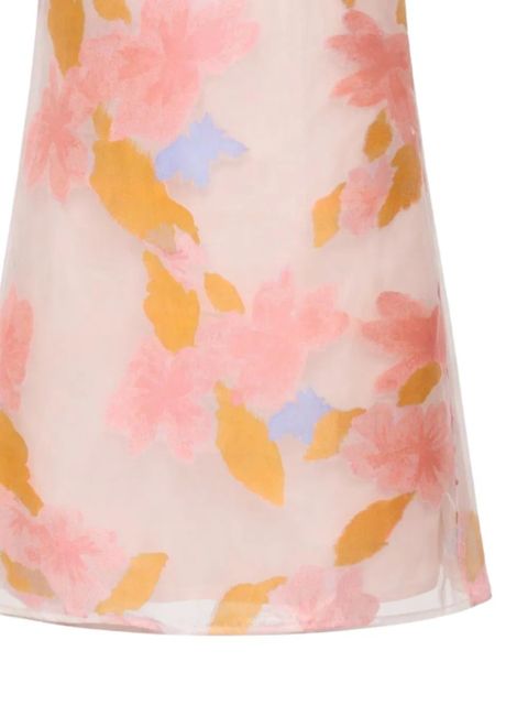 STAUD Albee floral-detail mini dress - Pink - zdjęcie produktu nr 2