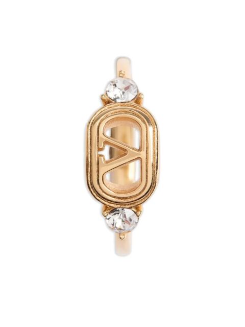 Valentino Garavani Ovalette crystal ring - Gold