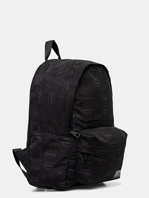 EA7 Emporio Armani plecak kolor czarny duży wzorzysty AF10465.7X000001 - zdjęcie produktu nr 2