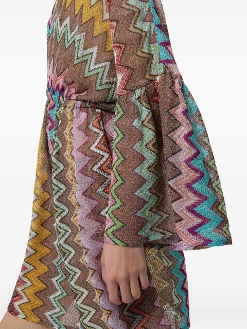 Missoni V-neck zig-zag beach cover-up - Neutrals - zdjęcie produktu nr 2