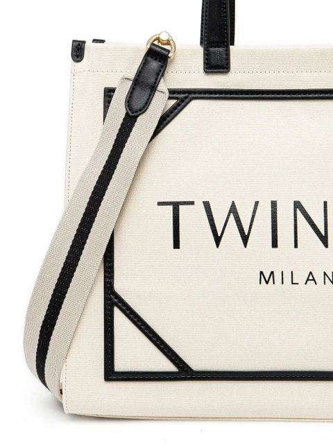 TWINSET logo tote bag - Neutrals