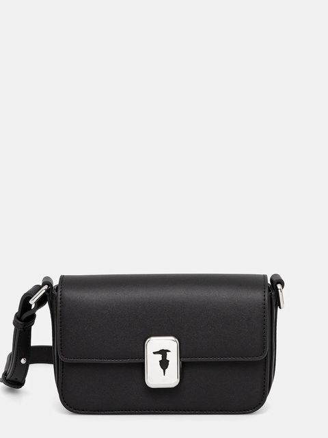 Trussardi torebka skórzana kolor czarny Z601E005978N - zdjęcie produktu nr 1