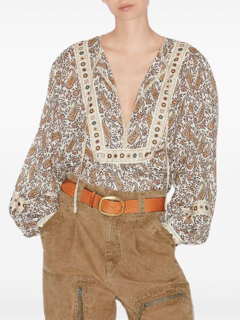 MARANT ÉTOILE Gayle blouse - Brown