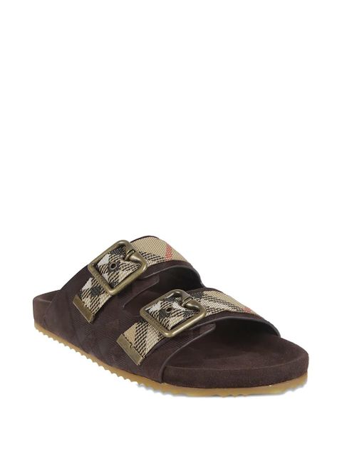 Burberry double-buckle sandals - Brown - zdjęcie produktu nr 2