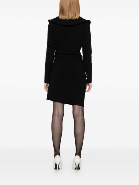 Magda Butrym wrap-design mini dress - Black