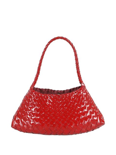 DRAGON DIFFUSION Rosanna braided-handle shoulder bag - Red - zdjęcie produktu nr 1