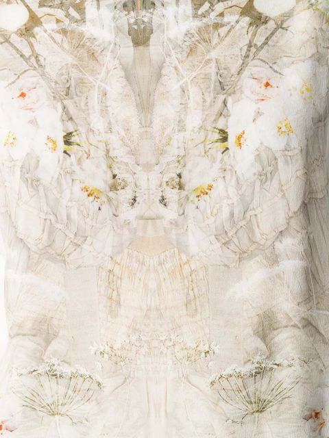 Alexander McQueen Ophelia print T-shirt - White