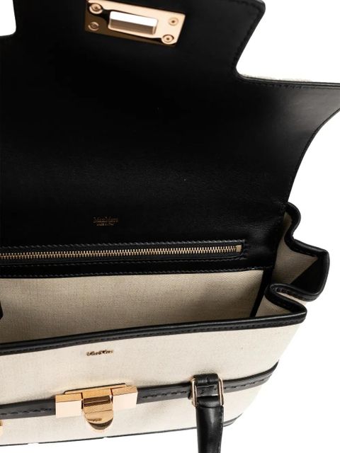 Max Mara small Margaux lock tote bag - Neutrals