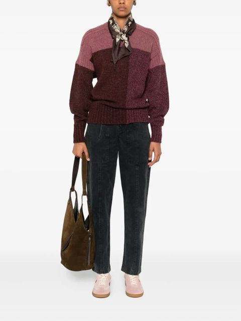 MARANT ÉTOILE colour-block ribbed sweater - Pink - zdjęcie produktu nr 2