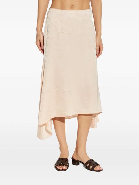 Victoria Beckham asymmetric midi skirt - Neutrals - zdjęcie produktu nr 1