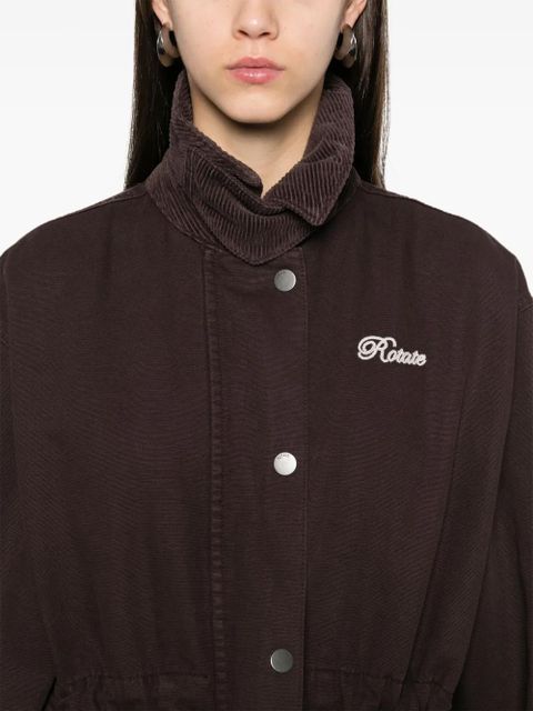 ROTATE BIRGER CHRISTENSEN canvas jacket - Brown