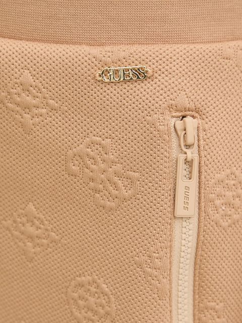 Guess spódnica PEONY kolor zielony mini prosta V5YD03 KBSL2
