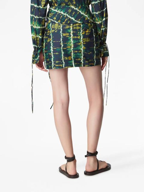 Altuzarra Hilaree tie-fastening miniskirt - Green