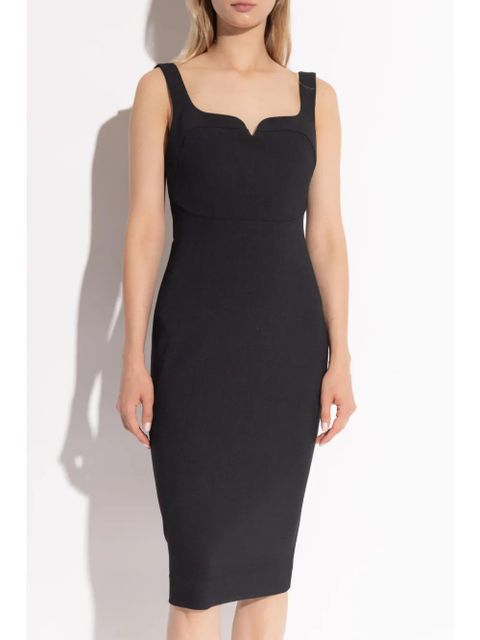 Victoria Beckham sleeveless midi dress - Black - zdjęcie produktu nr 2