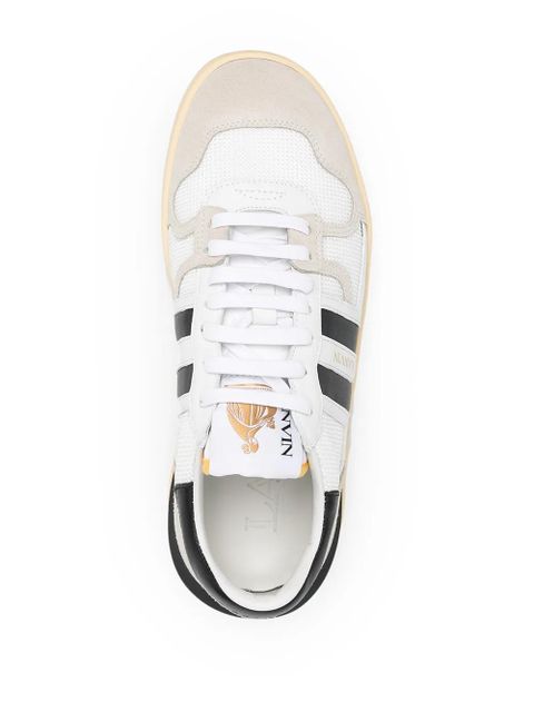 Lanvin panelled low-top sneakers - White