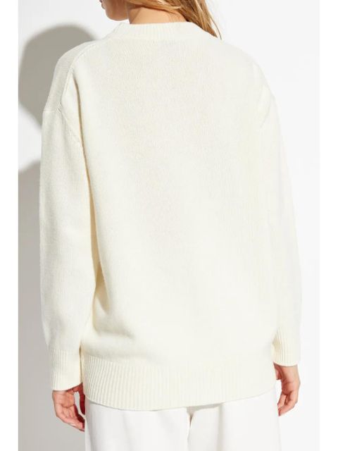 Moncler embroidered-logo sweatshirt - White