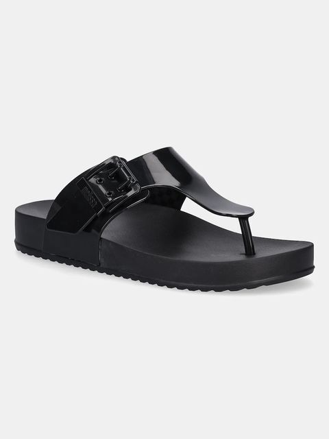 Melissa japonki MELISSA COZY FLIP FLOP AD damskie kolor czarny na płaskim obcasie M 35933.BC910 - zdjęcie produktu nr 1