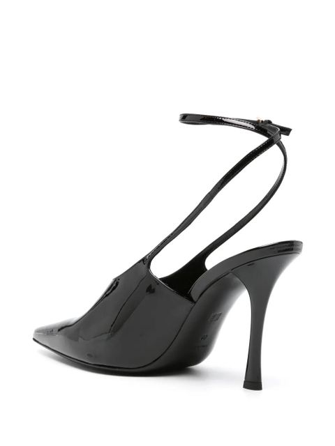 Givenchy 95mm patent leather slingback pumps - Black