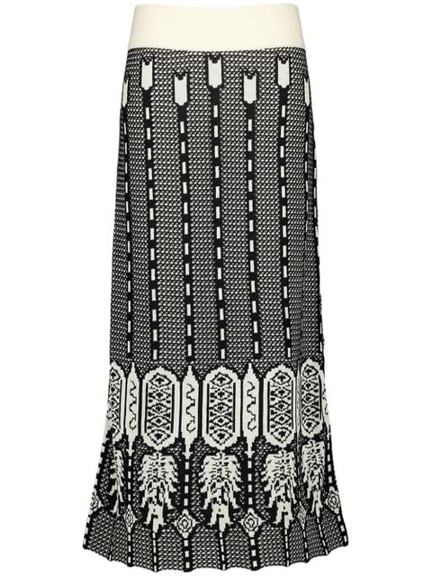 Johanna Ortiz Energy Matrix midi skirt - Black - zdjęcie produktu nr 1