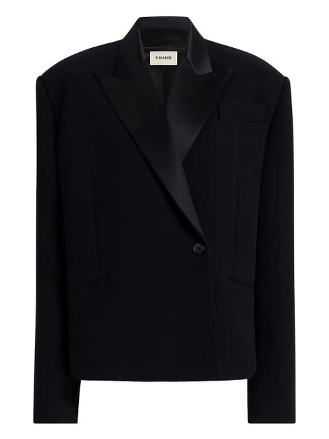 KHAITE notched lapel single-button jacket - Black - zdjęcie produktu nr 1