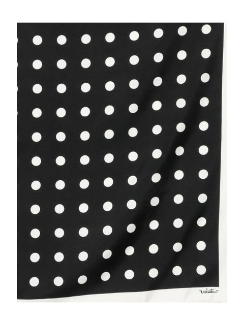 Valentino Garavani polka dots silk scarf - Black - zdjęcie produktu nr 2