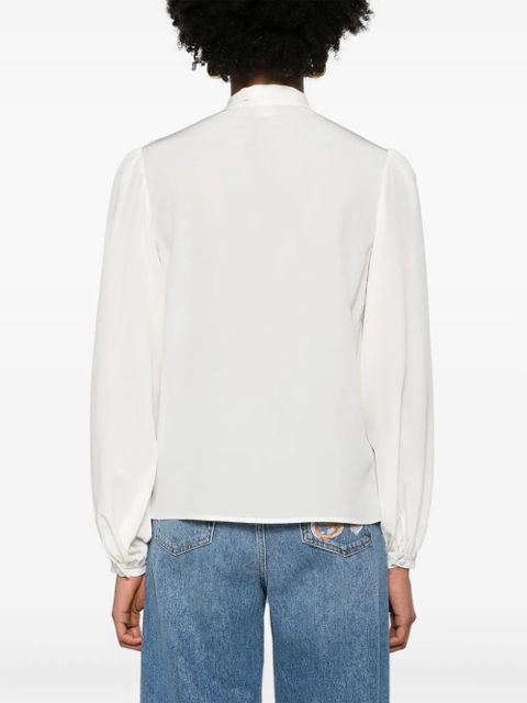 ETRO pussy-bow silk shirt - White - zdjęcie produktu nr 2
