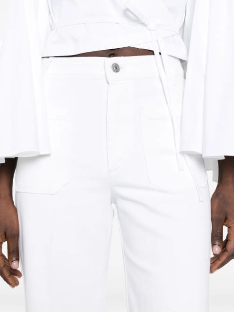 Victoria Beckham belt-loop jeans - White