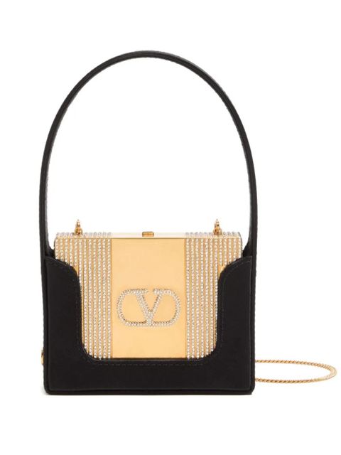 Valentino Garavani Minaumorphe crystal-embellished clutch - Gold - zdjęcie produktu nr 1