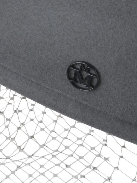 Maison Michel logo-plaque fishnet hat - Grey - zdjęcie produktu nr 2
