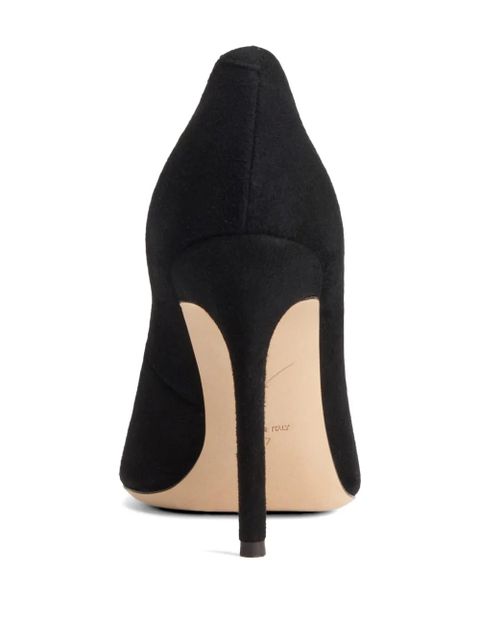 Giuseppe Zanotti Lucrezia suede court pump - Black