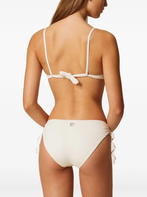 TWINSET drawstring bikini bottom - White